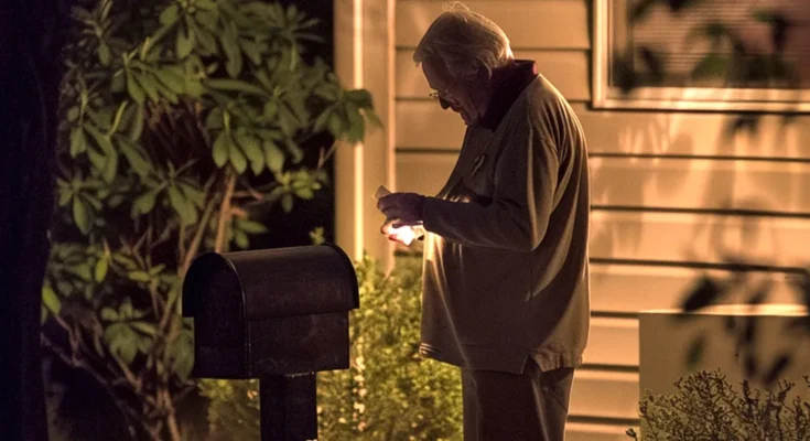 An older man near a mailbox at night | Source: AmoMama