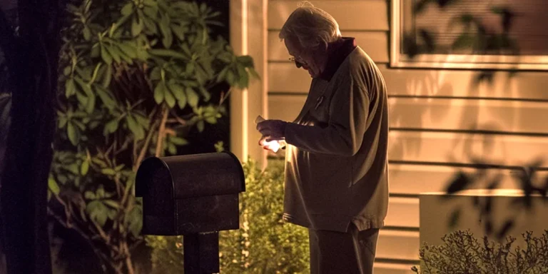 An older man near a mailbox at night | Source: AmoMama