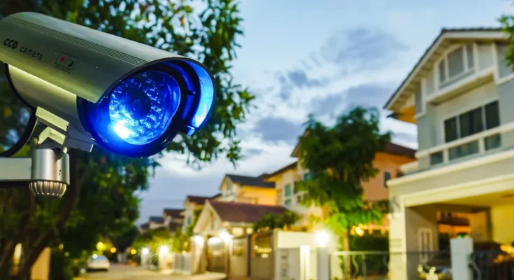 A neighborhood security camera | Source: Shutterstock