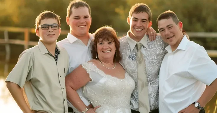 A woman with her four sons | Source: Amomama