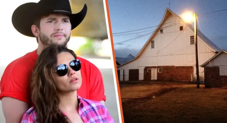 Ashton Kutcher & Mila Kunis | The couple's barn-styled LA home | Source: Getty Images | Instagram/aplusk