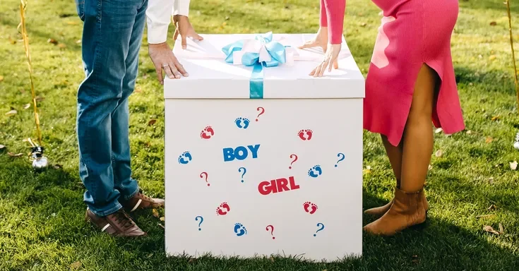 A giant white box for a gender reveal party | Source: Shutterstock