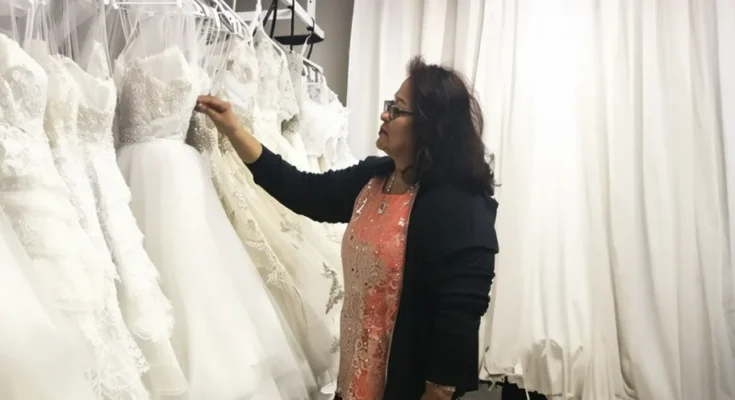 A woman in a bridal boutique | Source: AmoMama