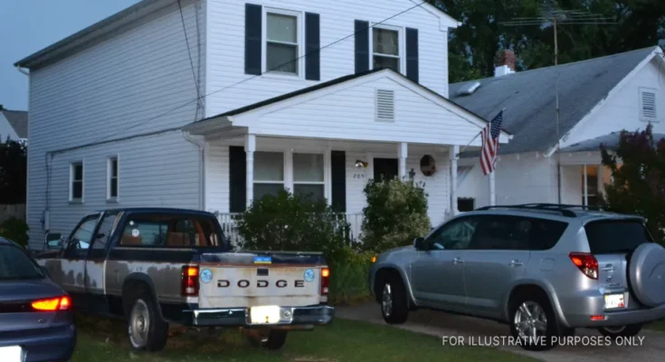 Cars parked outside a house. | Source: Flickr/Tobyotter (CC BY 2.0)