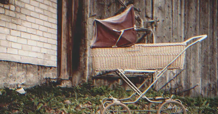 A baby stroller near an old building | Source: Shutterstock