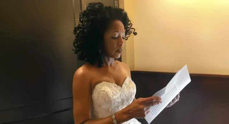 A bride reading a letter | Source: Amomama