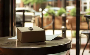 A ring and a box on a table | Source: Midjourney