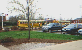 A school parking lot | Source: Shutterstock