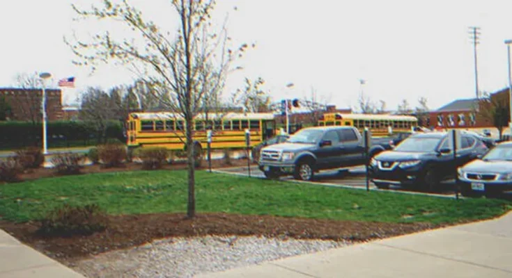 A school parking lot | Source: Shutterstock