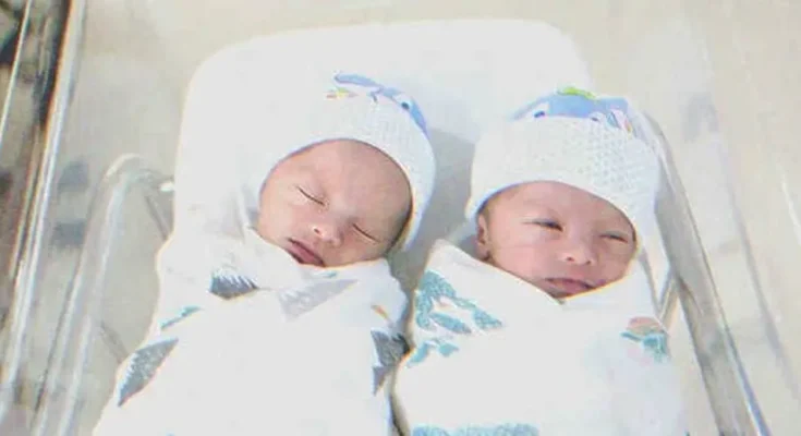 Two babies on the same crib. | Source: Shutterstock