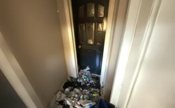 Aerial view of garbage dumped inside a house | Source: AmoMama