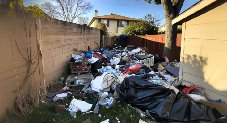 Pile of garbage dumped on a backyard | Source: AmoMama