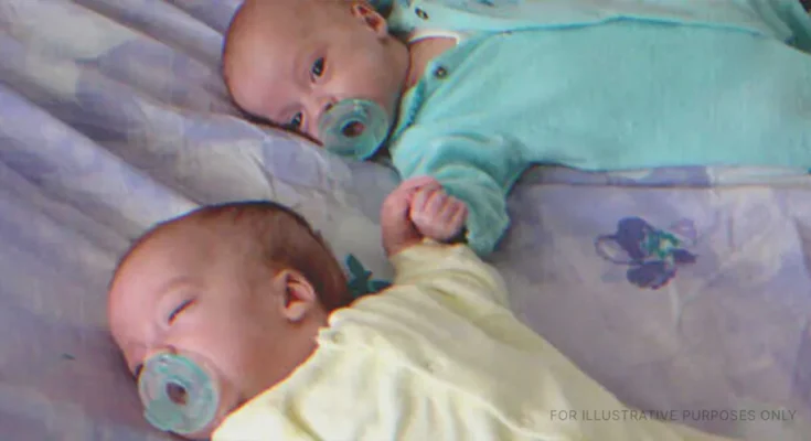 Newborn twins on the bed | Source: Flickr/goldberg (CC BY 2.0)