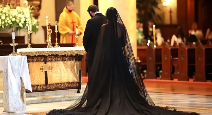 A couple standing at the altar | Source: Amomama