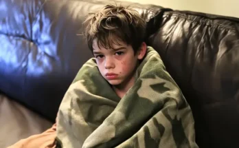 A boy with a dirty face wrapped in a blanket | Source: Amomama