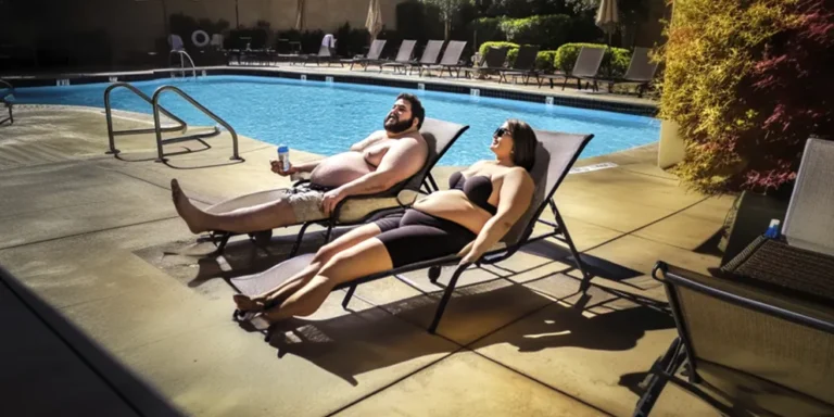 A couple chilling near the swimming pool | Source: AmoMama