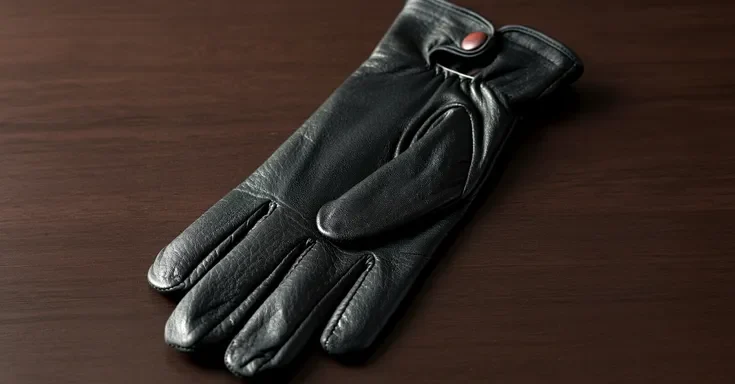 A black leather glove | Source: Shutterstock