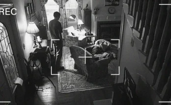 Camera footage showing a man standing in his house | Source: Midjourney