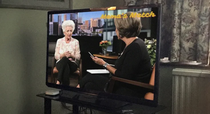 Senior woman being interviewed on a talk show | Source: Amomama