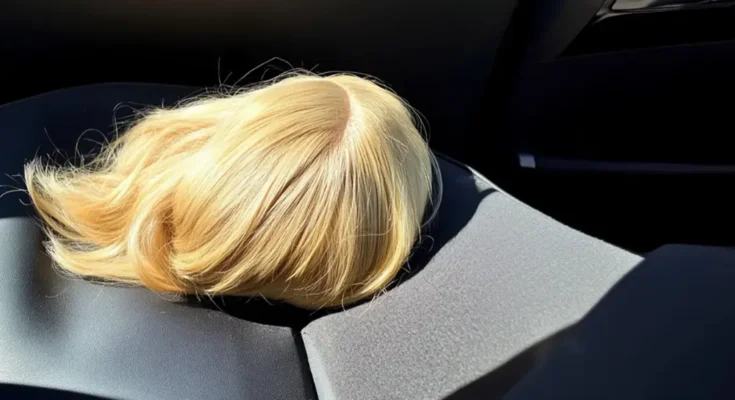 A wig on a car seat | Source: AmoMama