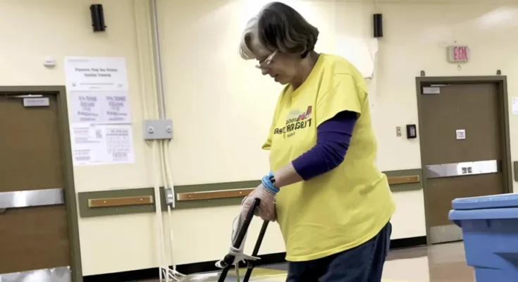 A janitor cleaning a room | Source: AmoMama