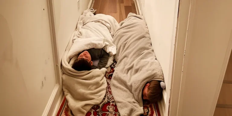 Two boys sleeping in a hallway | Source: Amomama