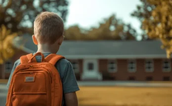 Boy with a backpack | Source: Amomama