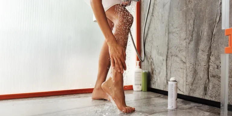 A woman washing her legs | Source: freepik.com/freepik