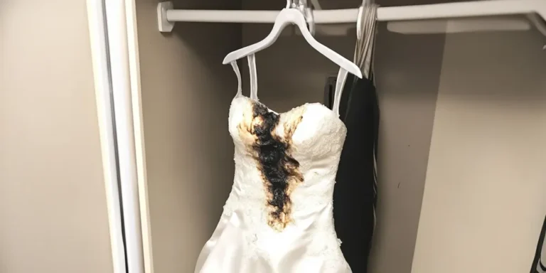 A scorch mark on a wedding dress | Source: Amomama