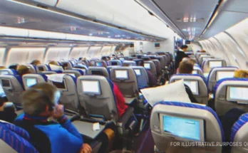 Passengers seated inside airplane | Source: Shutterstock