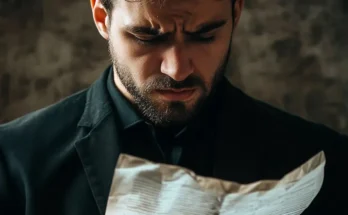 A man reading a letter | Source: Midjourney