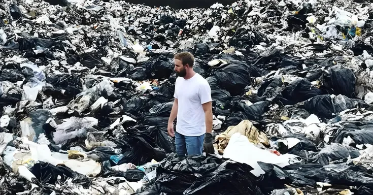 A disappointed man rummaging through trash | Source: Amomama