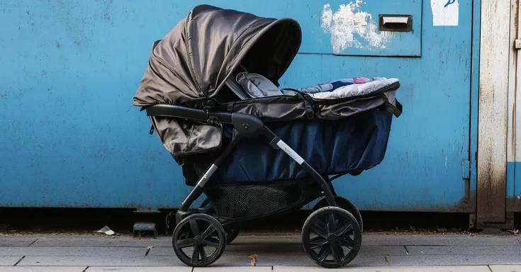 A stroller left abandoned in an alley | Source: Amomama