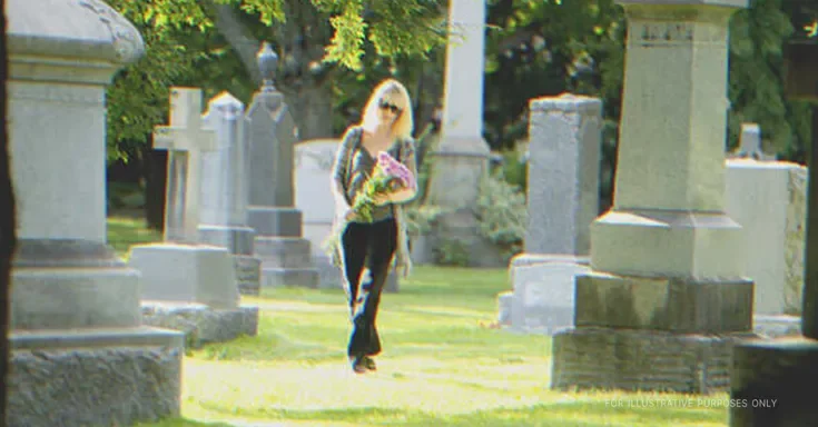 Woman in a cemetery | Source: Shutterstock