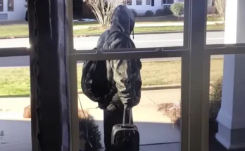 A man with a suitcase on the porch | Source: Amomama