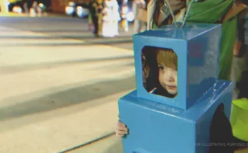 Little Boy Dressed As Robot For Fancy Dress. | Source: Shutterstock