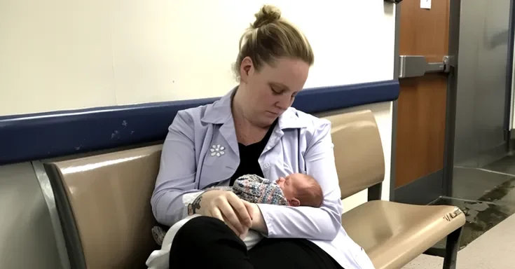 A woman cradling a newborn baby | Source: AmoMama