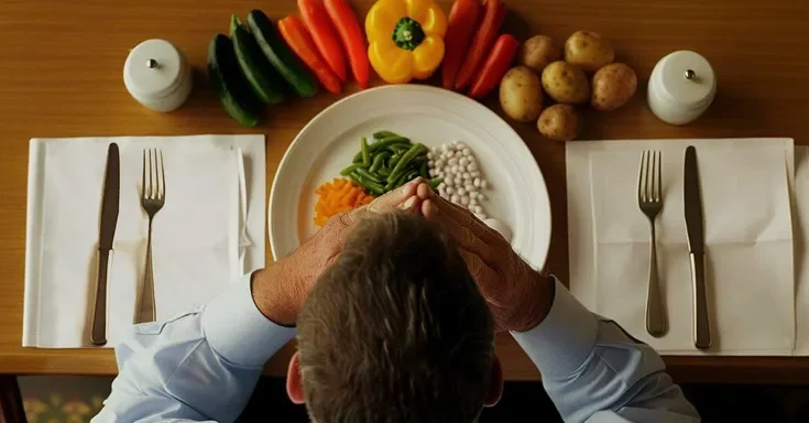 Man sitting at the table | Source: Midjourney