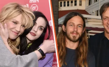 Frances Bean and her mother Courtney Love | Riley Hawk and his father Tony Hawk | Source: Getty Images