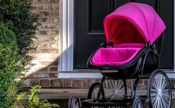 A baby carriage on a front porch | Source: Amomama