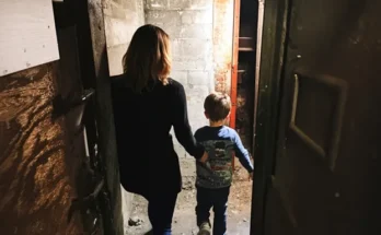 A woman and a little boy in a basement | Source: Amomama