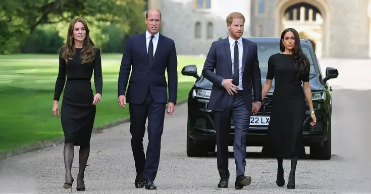 Princess Kate, Prince William, Prince Harry and Meghan Markle | Source: Getty Images