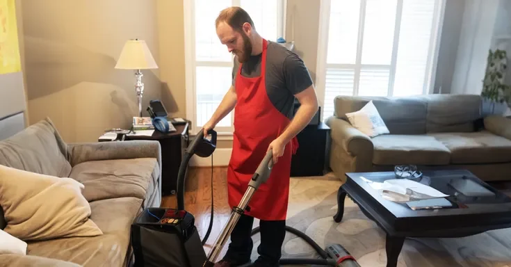 A man with a vacuum cleaner | Source: Amomama