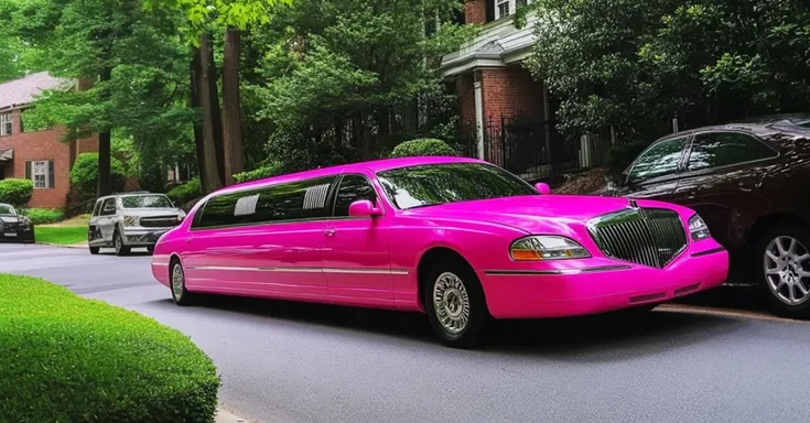 A pink limousine parked on the road | Source: AmoMama