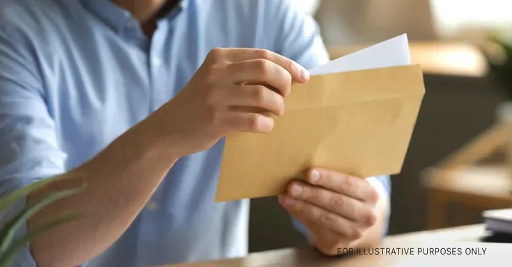 A man opening an envelope and removing a letter | Source: Shutterstock