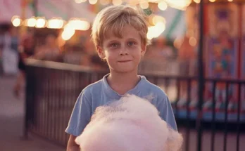 Boy with cotton candy | Source: Amomama