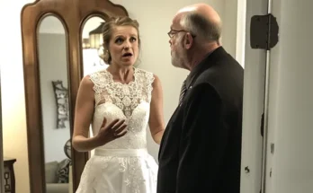 A bride looking surprised as she talks an elderly man | Source: Amomama