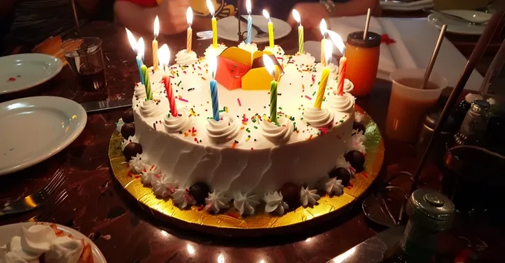 Birthday cake | Source: Midjourney