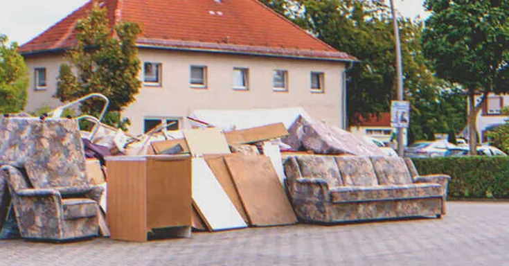 Furniture outside of a house | Source: Shutterstock