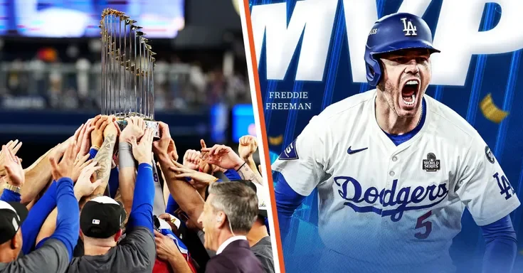 The Los Angeles Dodgers celebrating their win | Source: Instagram/dodgers/